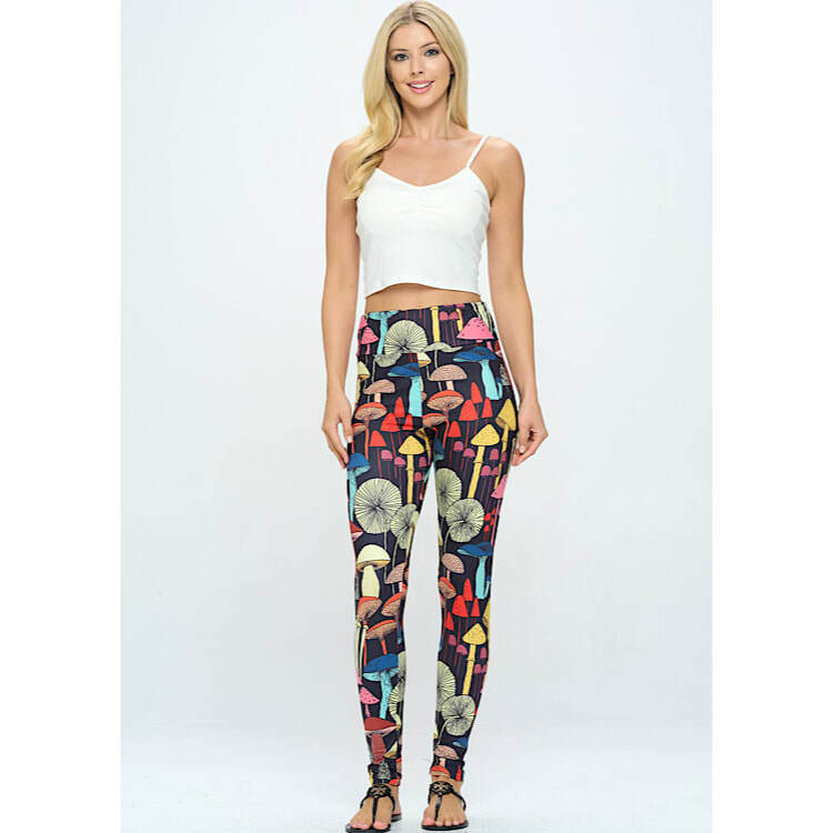 Our Favourite Mushroom Print Leggings from LA Soul Sarah J. Handmade